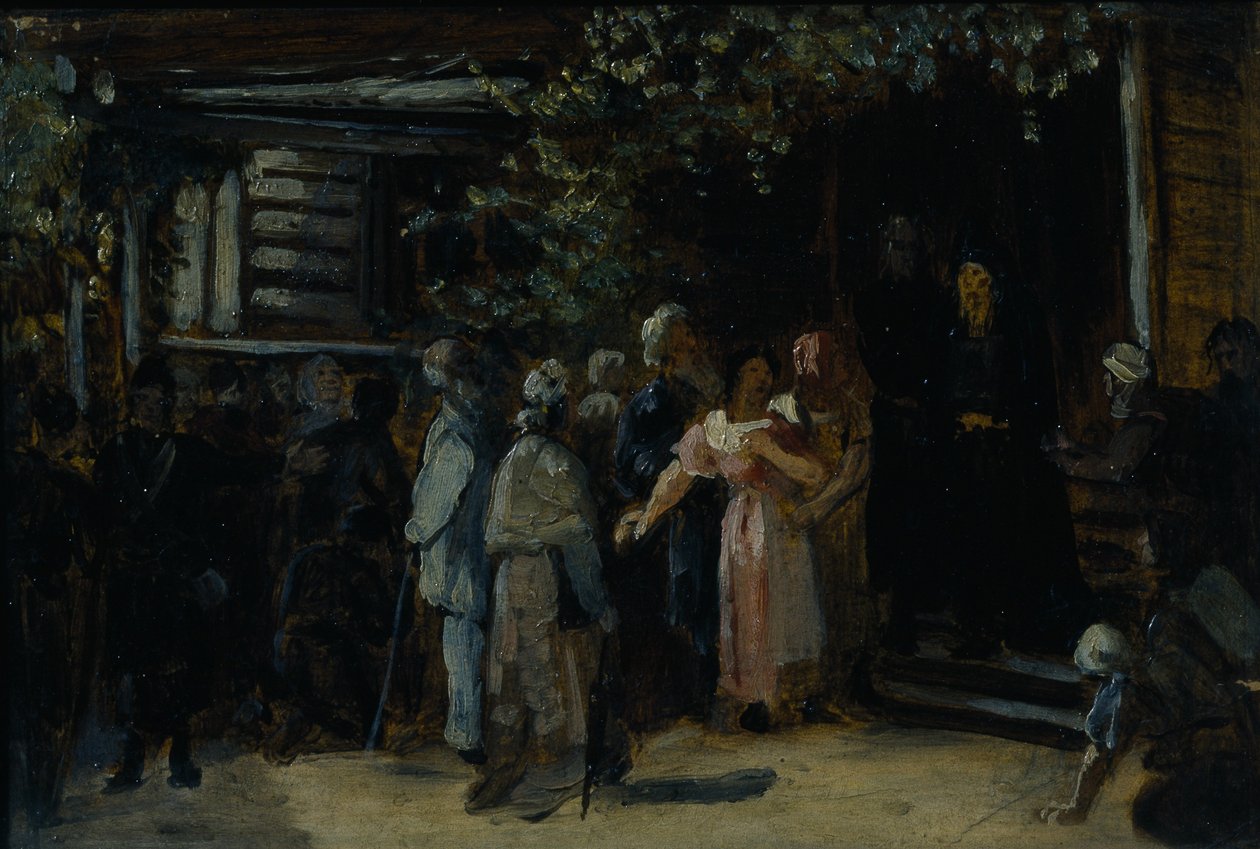 Besøke en eremitt, 1870-tallet av Vasili Grigorevich Perov