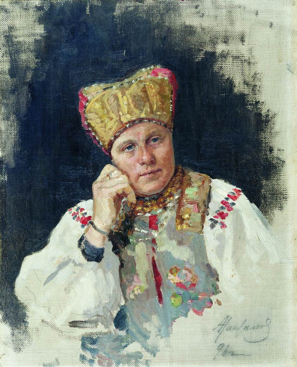 Russisk bonde, 1896 av Vasili Maksimovich Maksimov