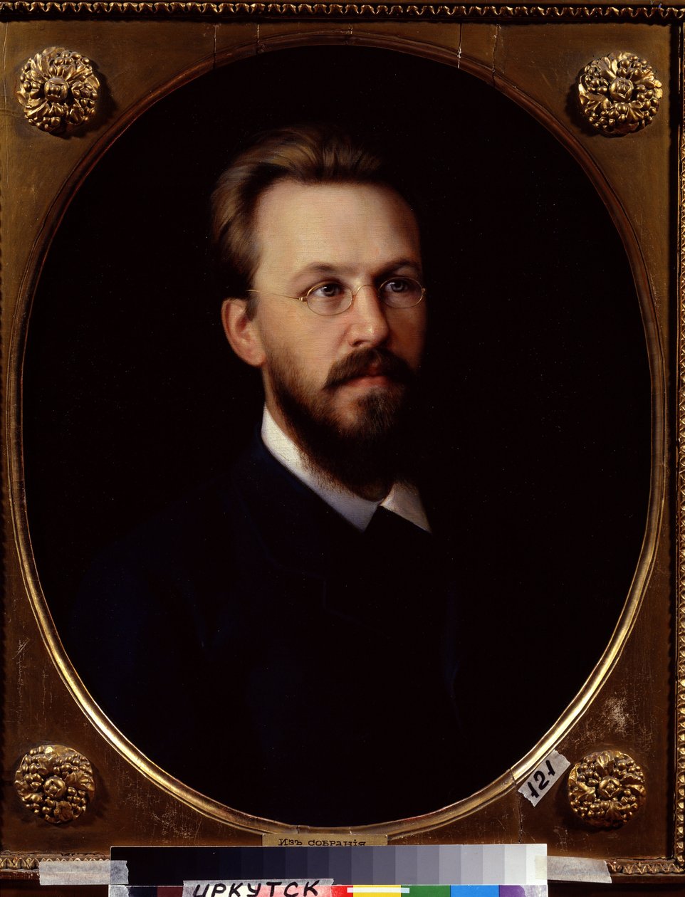 ""Portrait de V. Sukachev (Sukachyev) fondateur du Irkutsk (Irkoutsk) Art Museum"" Peinture de Vasili Petrovich Khudoyarov (1831-1892) 1882 State Art Museum Irkoutsk av Vasili Petrovich Khudoyarov