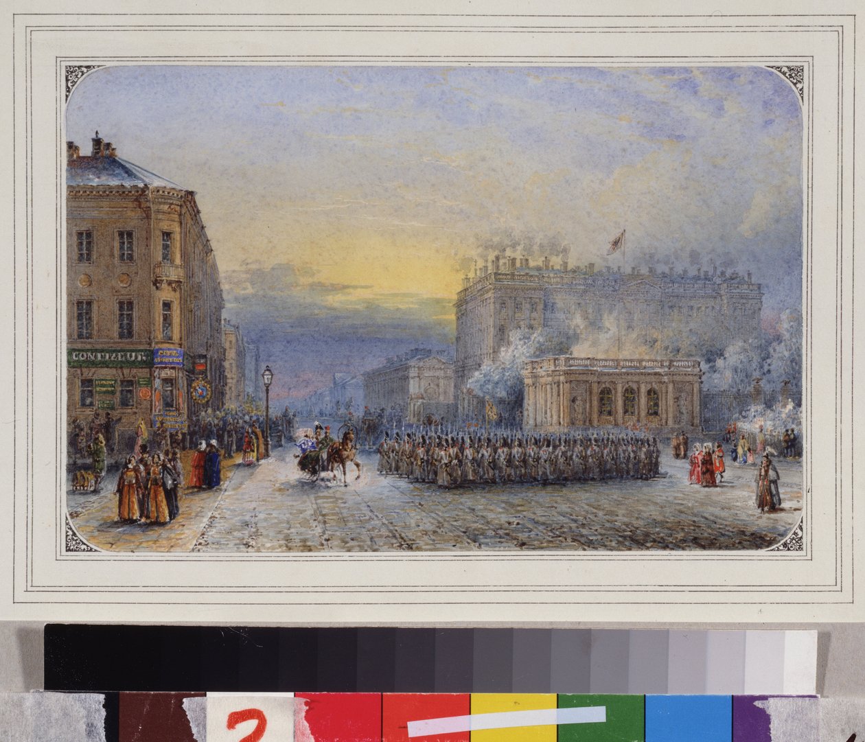 Sankt PETERSBOURG. Anichkov-palasset. påskedag av Vasili Semenovich Sadovnikov