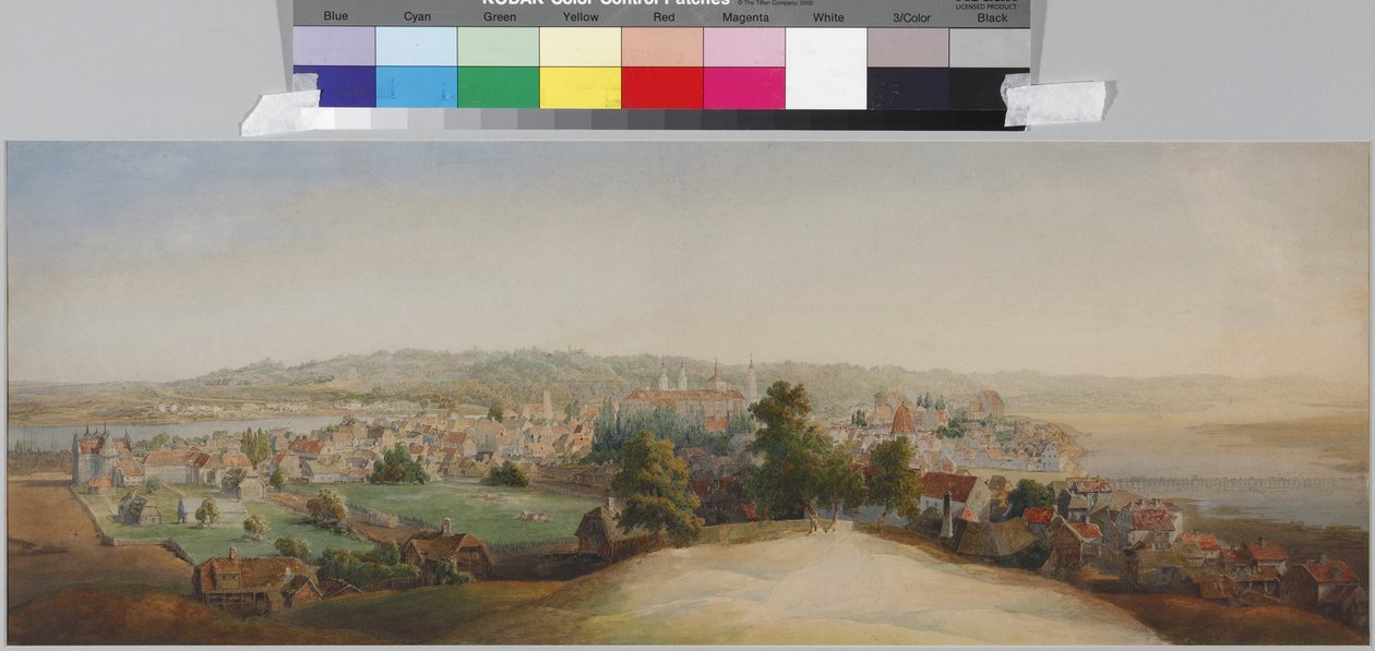 Utsikt over Kowno, av Sadovnikov, Vasily Semyonovich (1800-1879). Akvarell på papir, slutten av 1840-årene. Statens museum for historie i Sankt Petersburg av Vasili Semenovich Sadovnikov