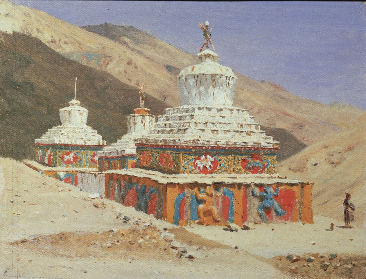 Chorten i Ladakh, 1875 av Vasili Vasilievich Vereshchagin