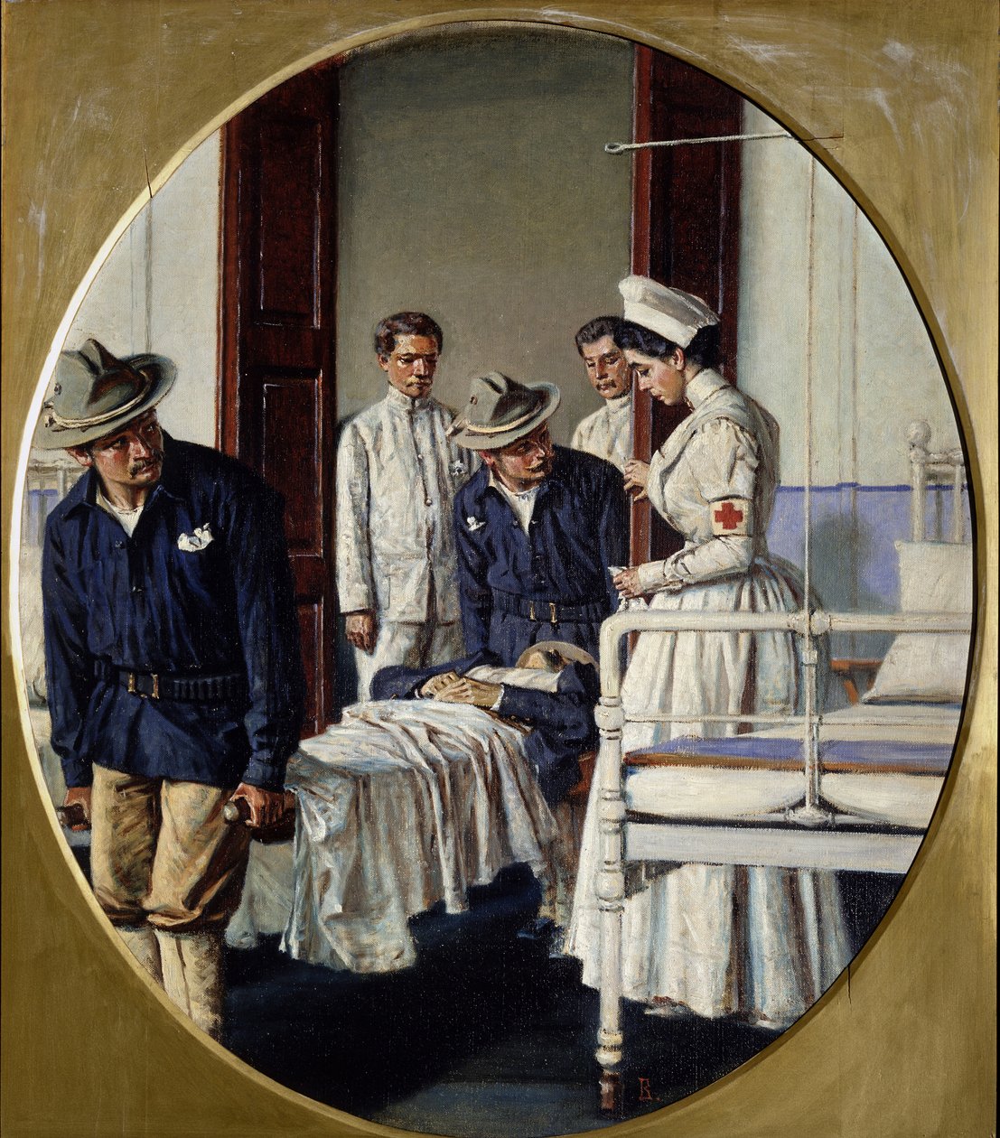 På et militærsykehus, 1901 av Vasili Vasilievich Vereshchagin