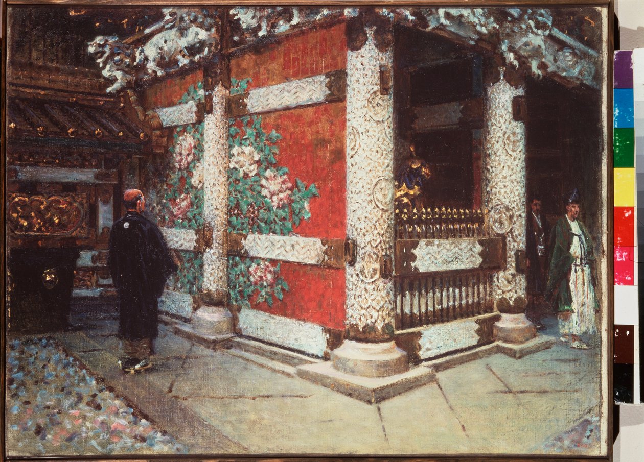 Le sanctuaire shinto a Nikko (Japon) (The Shinto Shrine at Nikko) - Peinture de Vasili Vasilyevich Vereshchagin (Vassili Verechtchaguine) (1842-1904), huile sur toile   1322950   no       norwegian Successfully Translated  Original: Shadow (Ombre) Translat av Vasili Vasilievich Vereshchagin