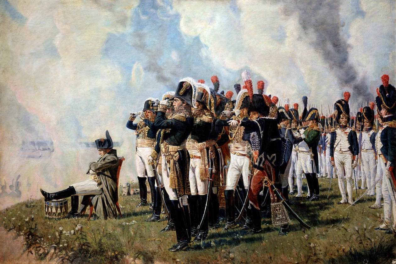 Napoleon Bonaparte på Borodino-høydene, 1897 av Vasili Vasilievich Vereshchagin