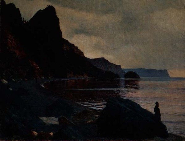 Nær klosteret St. George, Krym, Ukraina (olje på lerret) av Vasili Vasilievich Vereshchagin