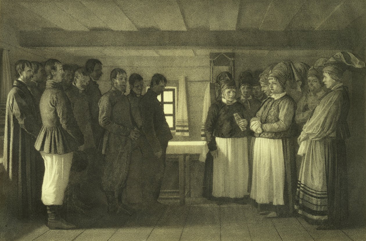 Doukhoborene ber, 1865 av Vasili Vasilievich Vereshchagin