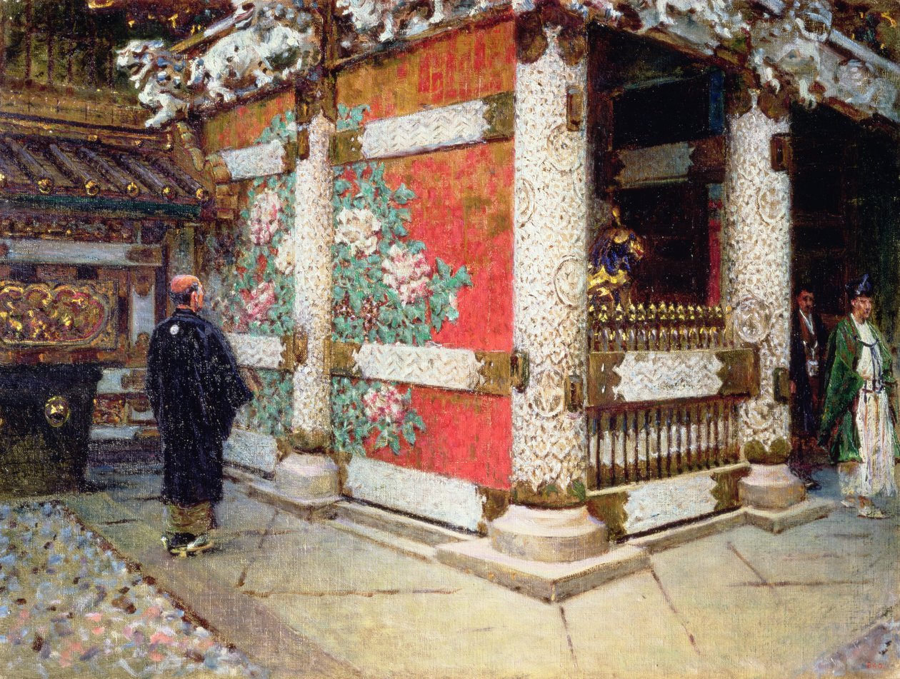 Shinto-tempelet i Nikko, Japan av Vasili Vasilievich Vereshchagin