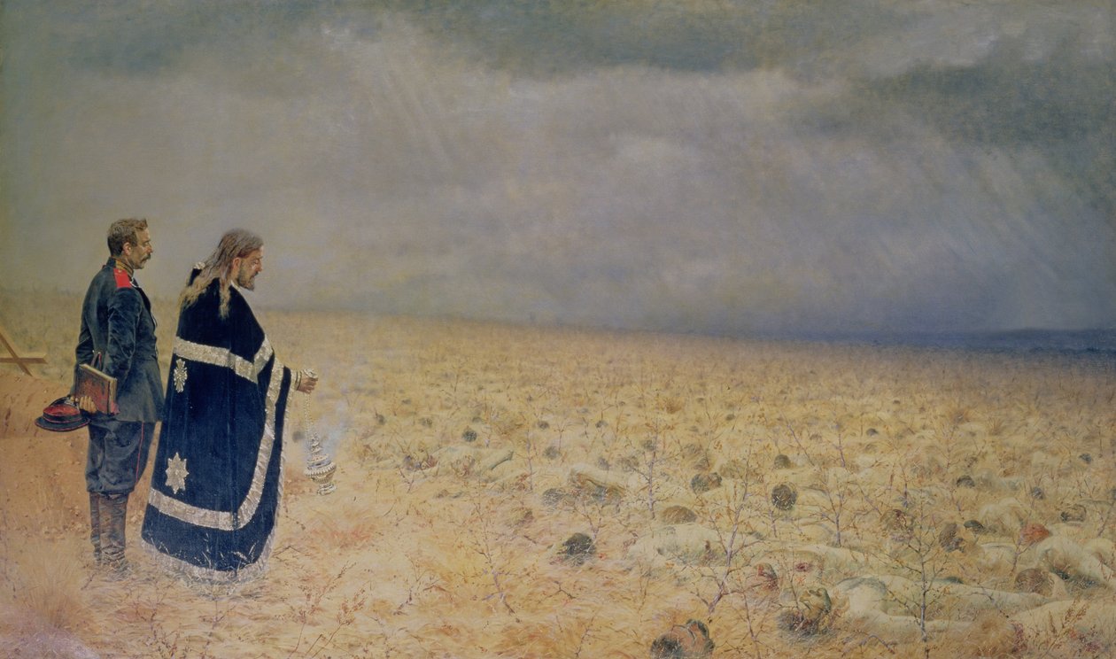 The Vanquished. Requiem for de døde av Vasili Vasilievich Vereshchagin
