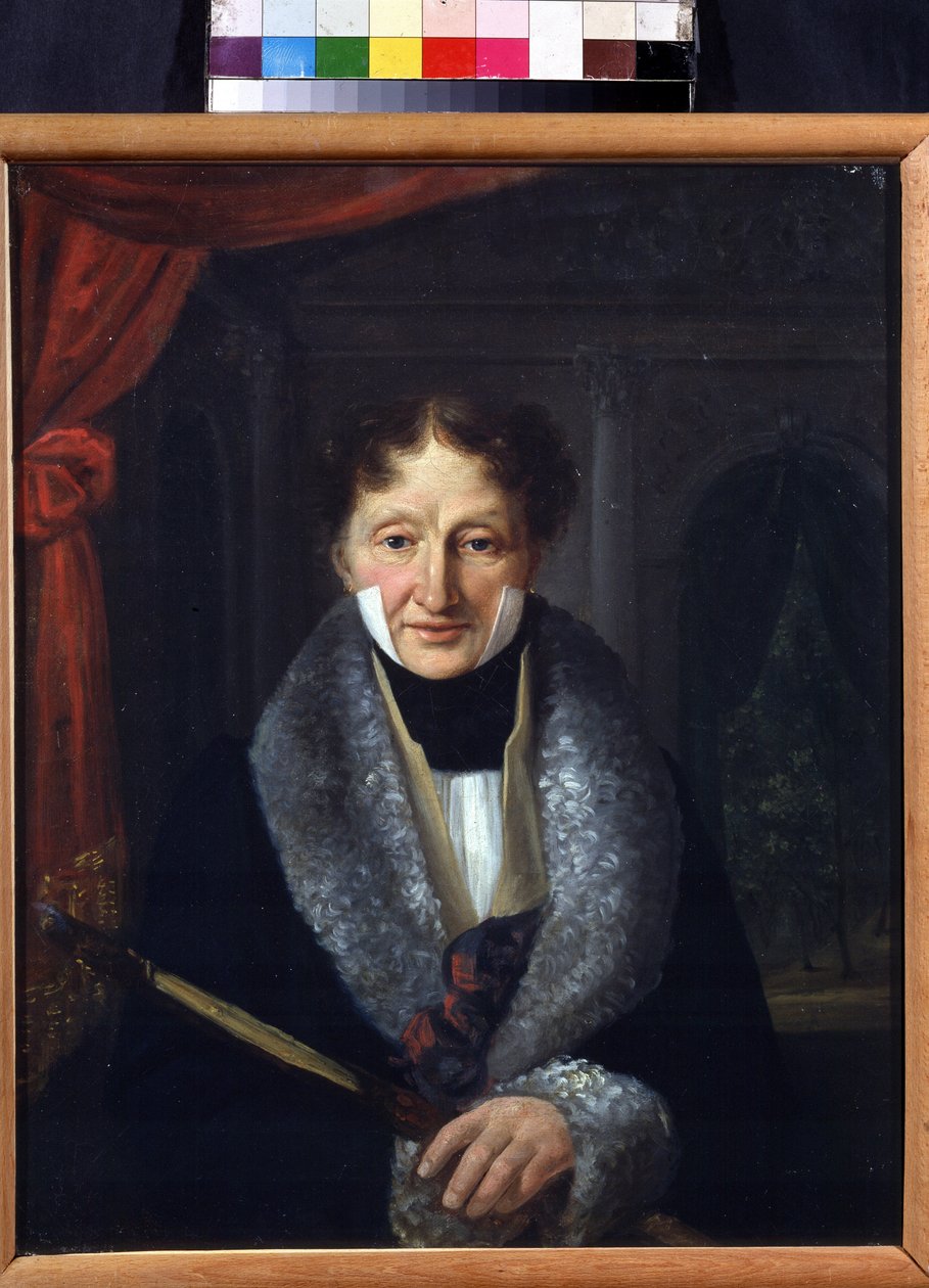 Portrett av ballettmesteren Charles Louis Didelot (1767-1837) (Portrett av ballettmesteren Charles Louis Didelot). Maleri av Vasili Venediktovich Baranov (1792-1836). Olje på lerret, 46,5 x 37,5 cm av Vasili Venediktovich Baranov