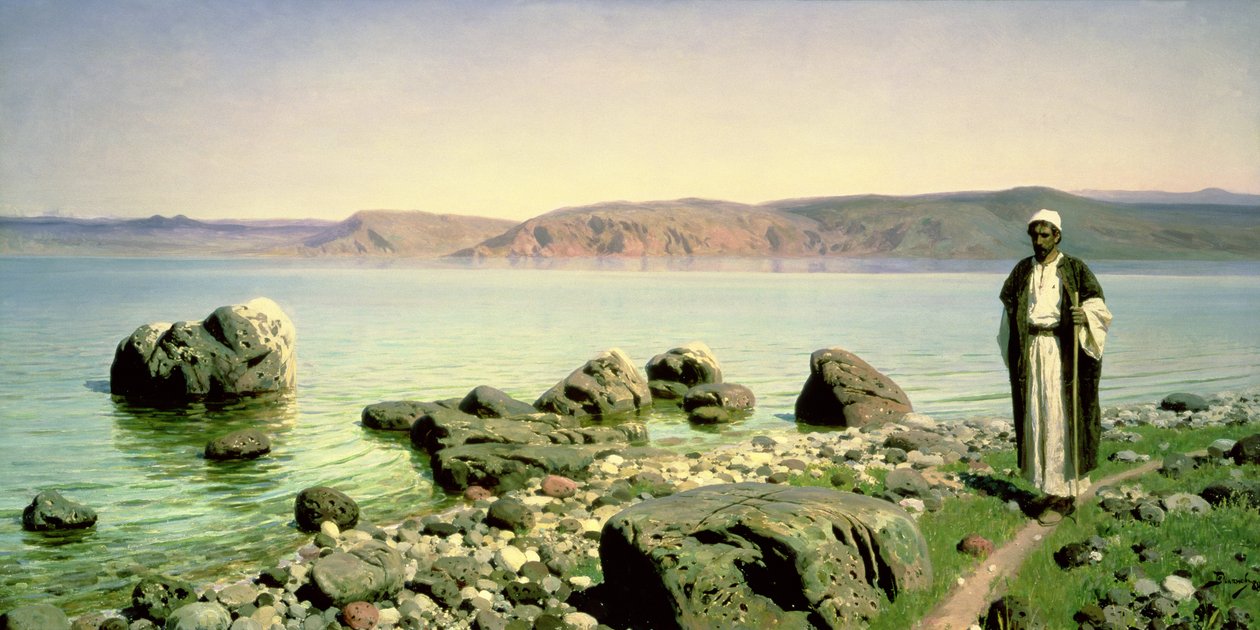 Ved Genesaretsjøen, 1888 av Vasilij Dmitrievich Polenov