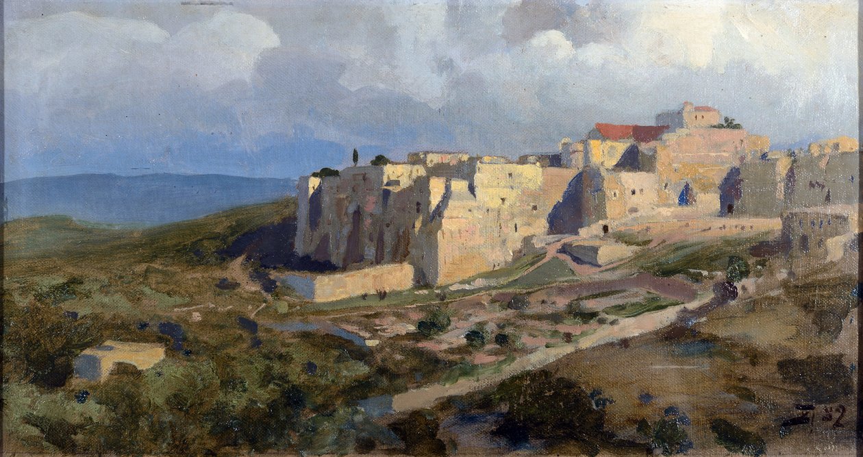 Betlehem eller Betlehem - Betlehem av Polenov, Vasily (Vassili, Vasily) Dmitrievich (1844-1927) av Vasilij Dmitrievich Polenov