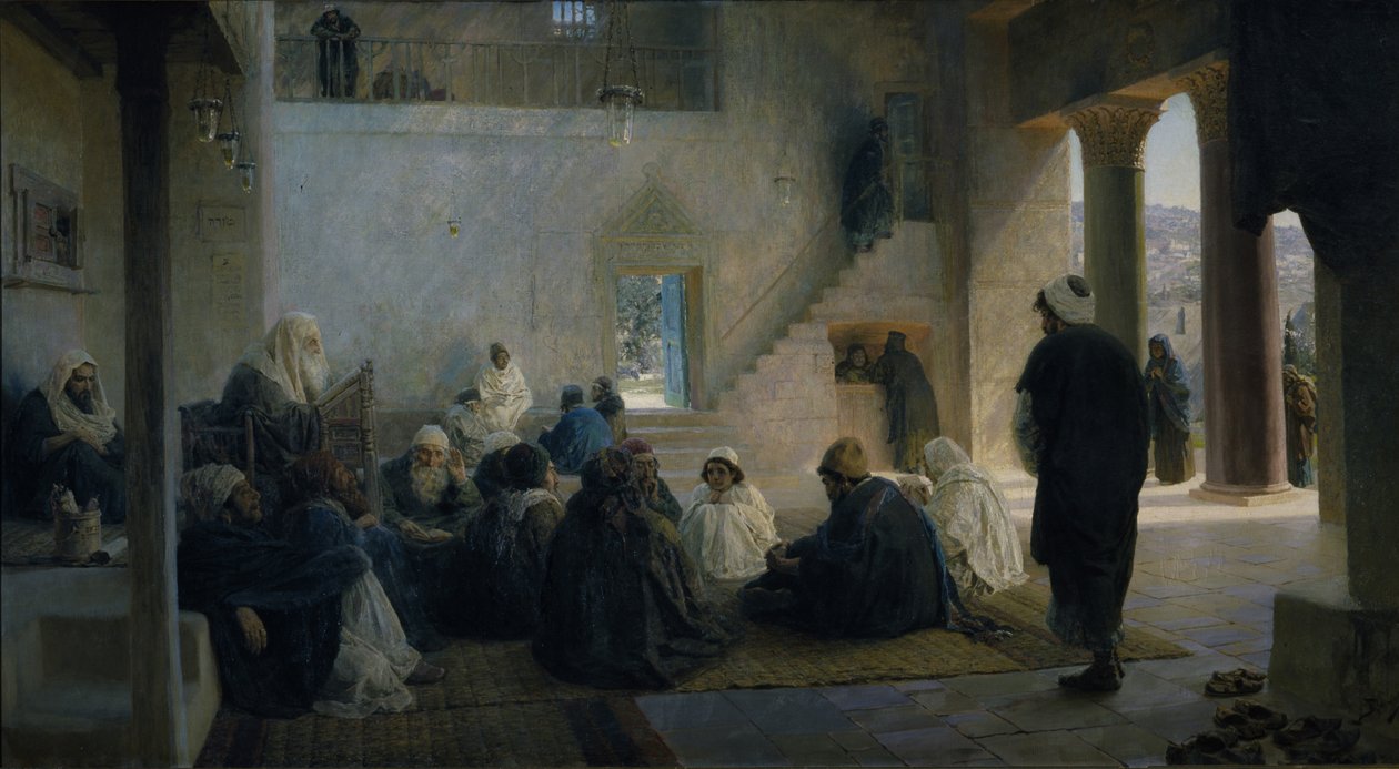 Kristus blant legene, 1896 av Vasilij Dmitrievich Polenov