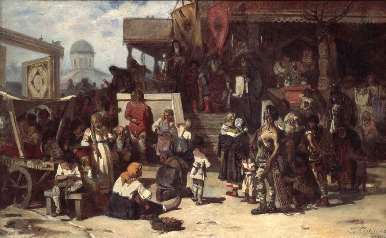 Dommen av Storprinsen, 1874 av Vasilij Ivanovic Surikov