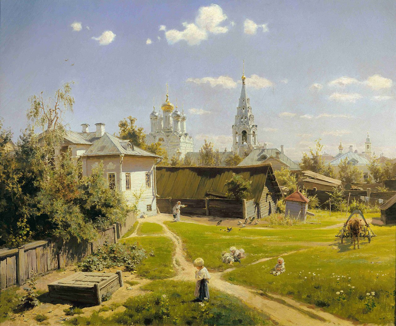 Moskva gårdsplass av Vasilij Dmitrievich Polenov