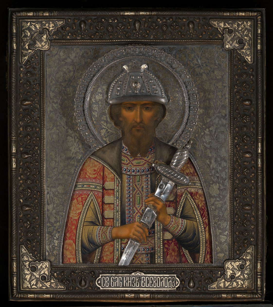 Den hellige Vsevolod Mstislavich, prins av Pskov av Vasily Pavlovich Guryanov