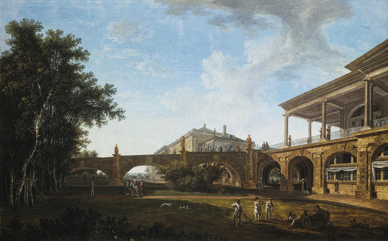 Rampen til Cameron Gallery i parken i Tsarskoye Selo, 1794 av Vasily Petrovich Petrov