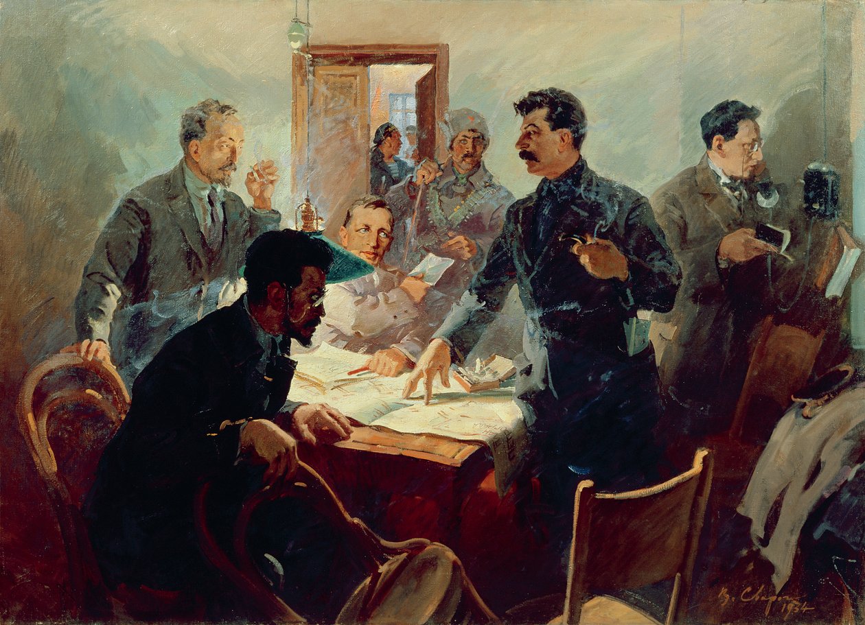 Staben for oktoberrevolusjonen i 1917 av Vasily Semyonovich Svarog