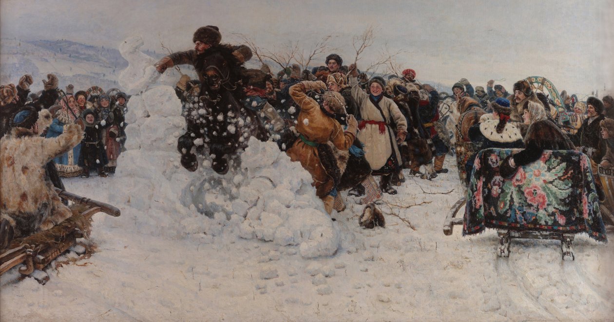 Tar en snøby av Vasily Surikov