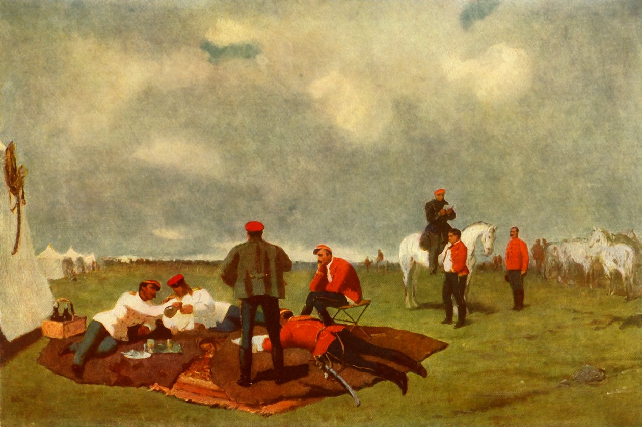 A Military Camp, sent på 1800-tallet, 1965. av Vasily Vereshchagin