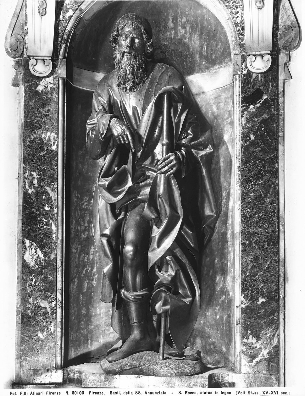 San Rocco (limewood) av Veit or Wit Stoss