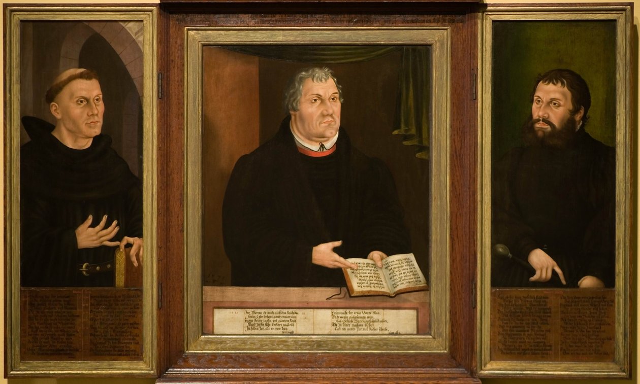 Luther-helligdommen, triptyk, 1572 av Veit Thiem