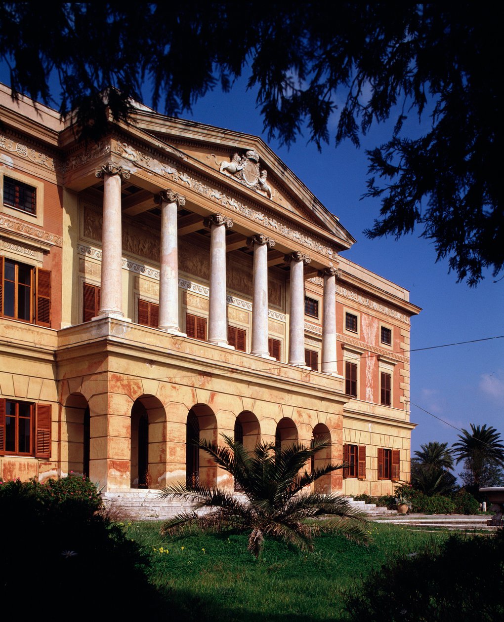 Utsikt over villa Belmonte, tidlig på 1800-tallet av Venanzio Marvuglia
