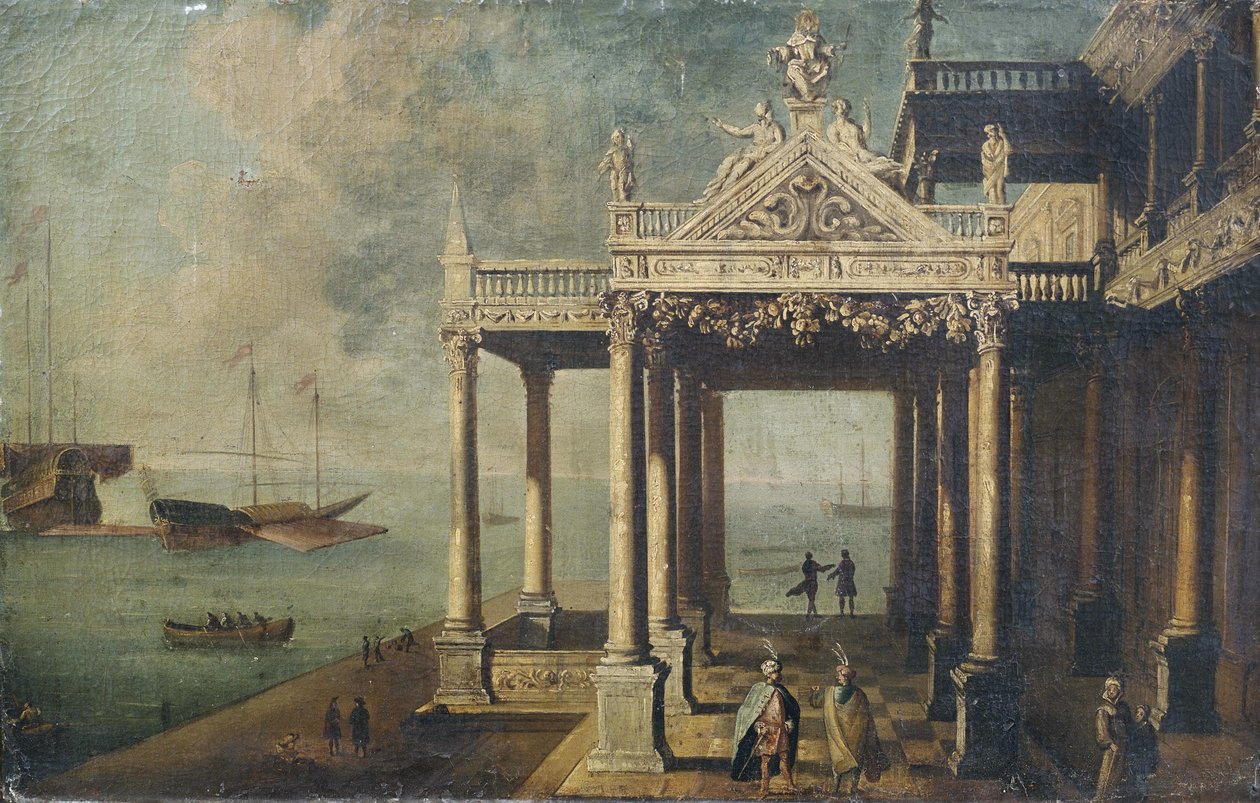 Arkitektur capriccio av Venetian