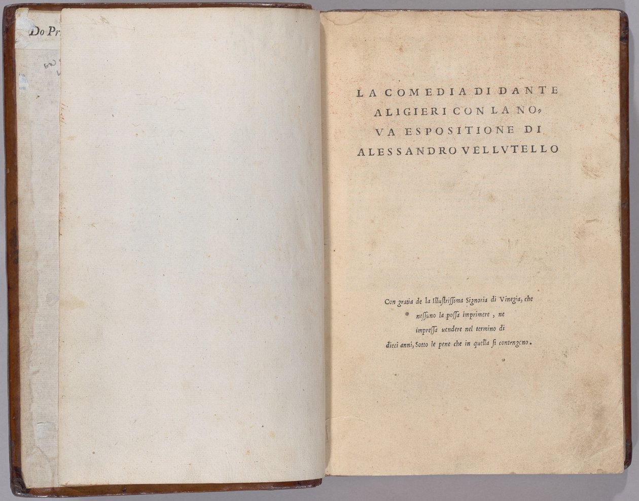 Komedien av Venetian 16th Century, Dante Alighieri