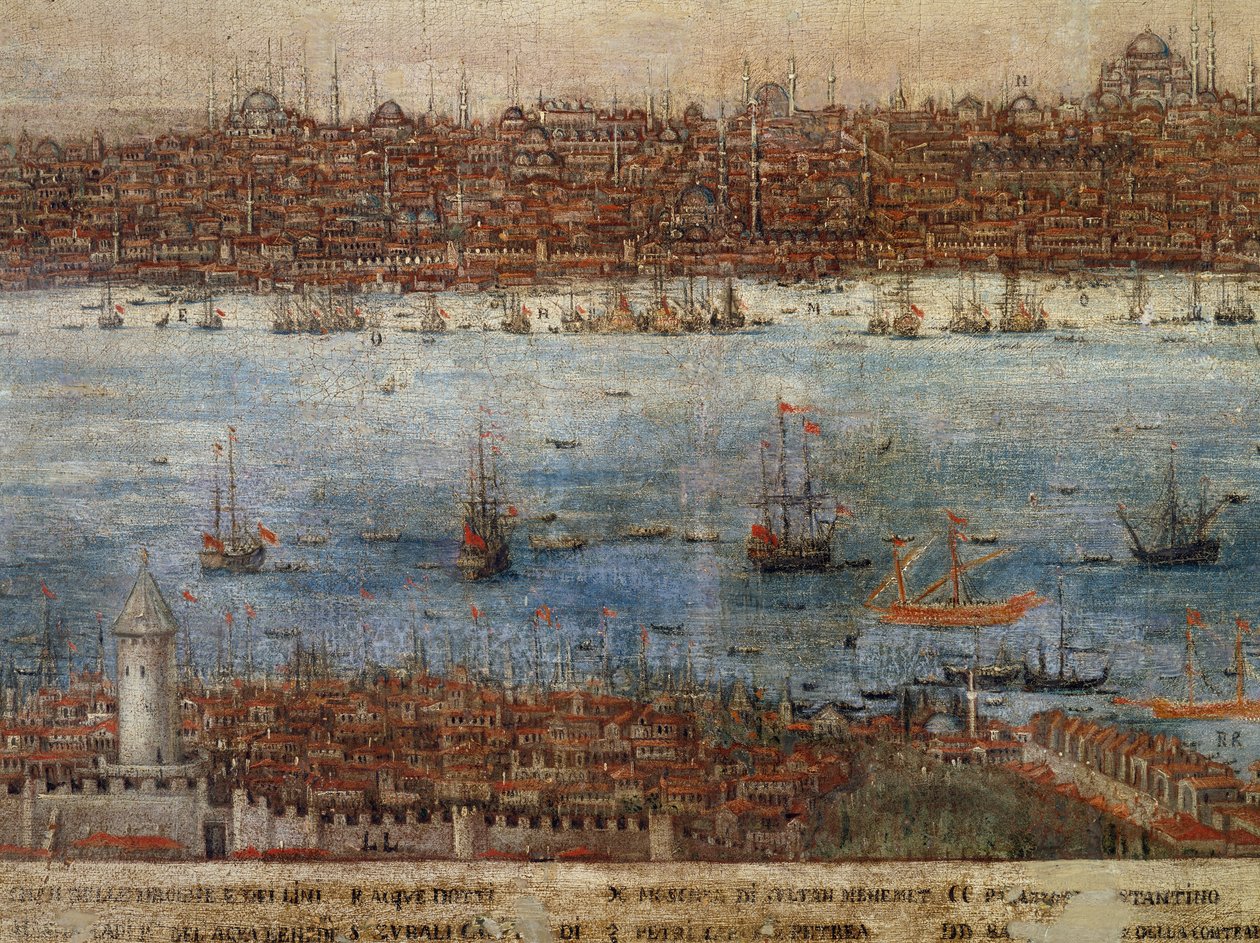 Konstantinopel, maleri av ukjent venetiansk kunstner, Tyrkia av Venetian School