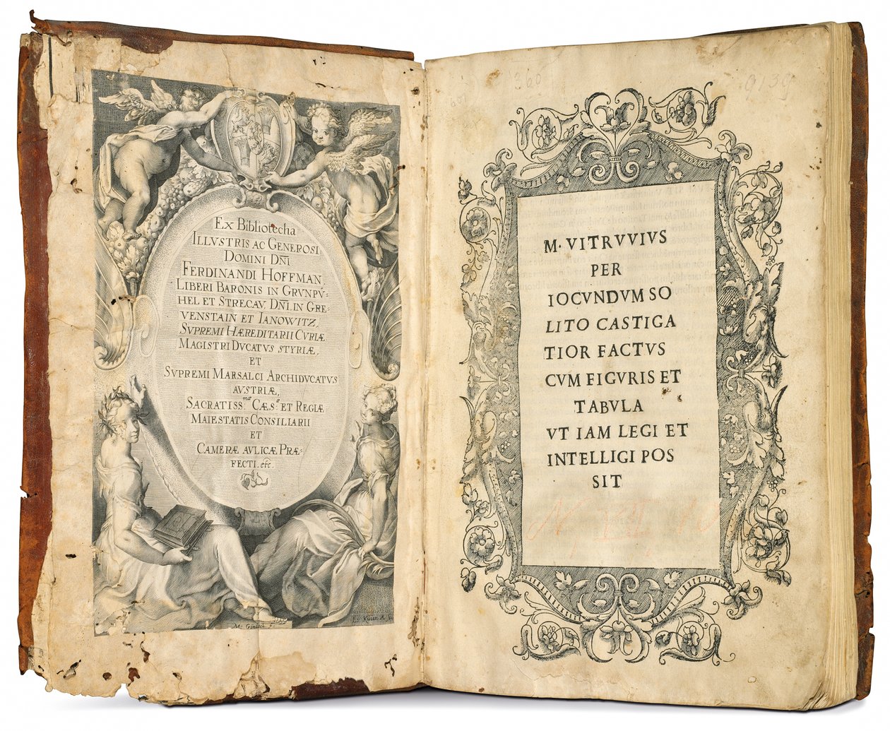 Ti bøker om arkitektur av Marcus Vitruvius Pollio, redigert av Fra Giovanni Giocondo, 1511 av Venetian School