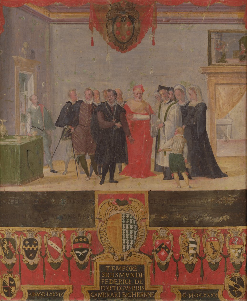 Dåp av Cosimo II de Medici 1589 av Ventura di Arcangelo Salimbeni