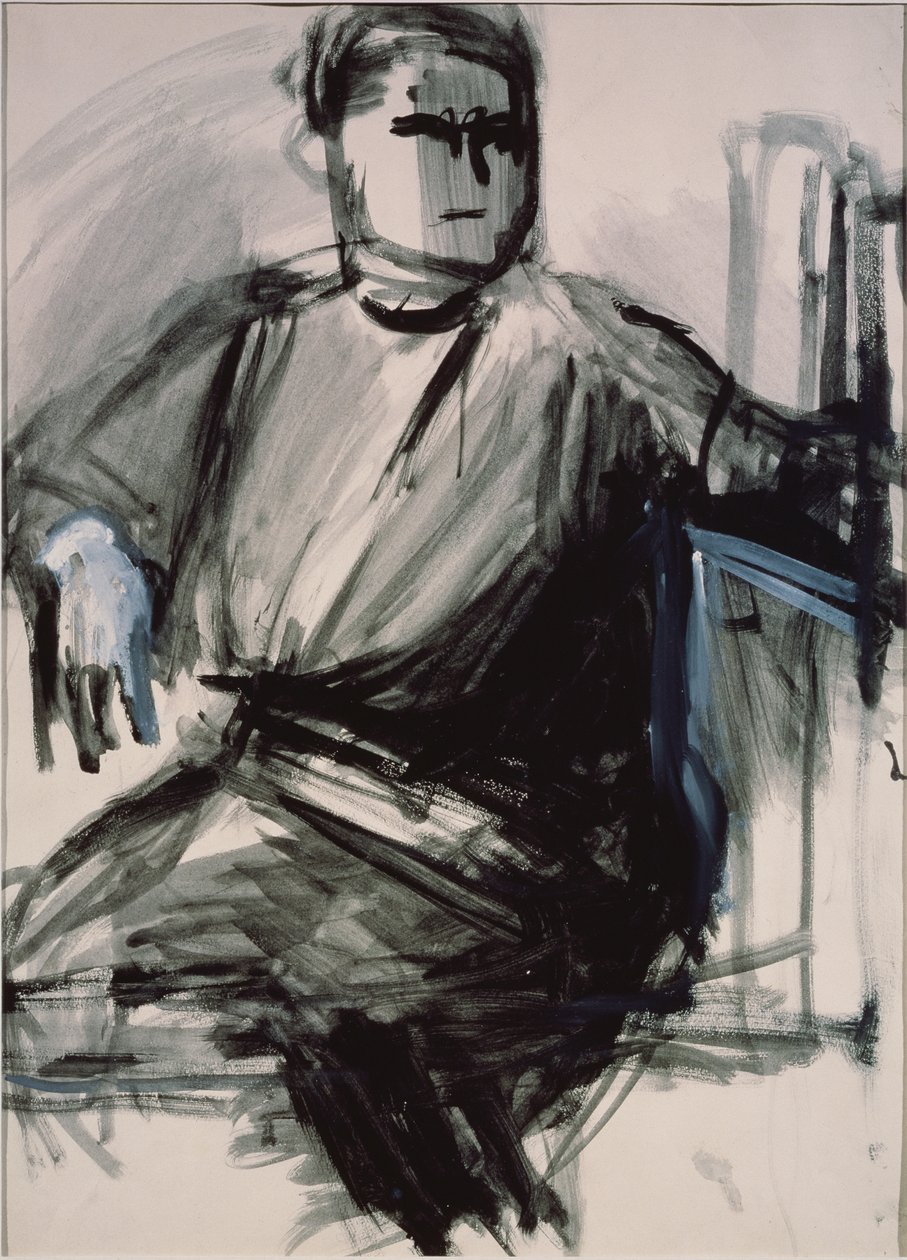 Selvportrett, 1934 av Vera Mikhailovna Yermolayeva