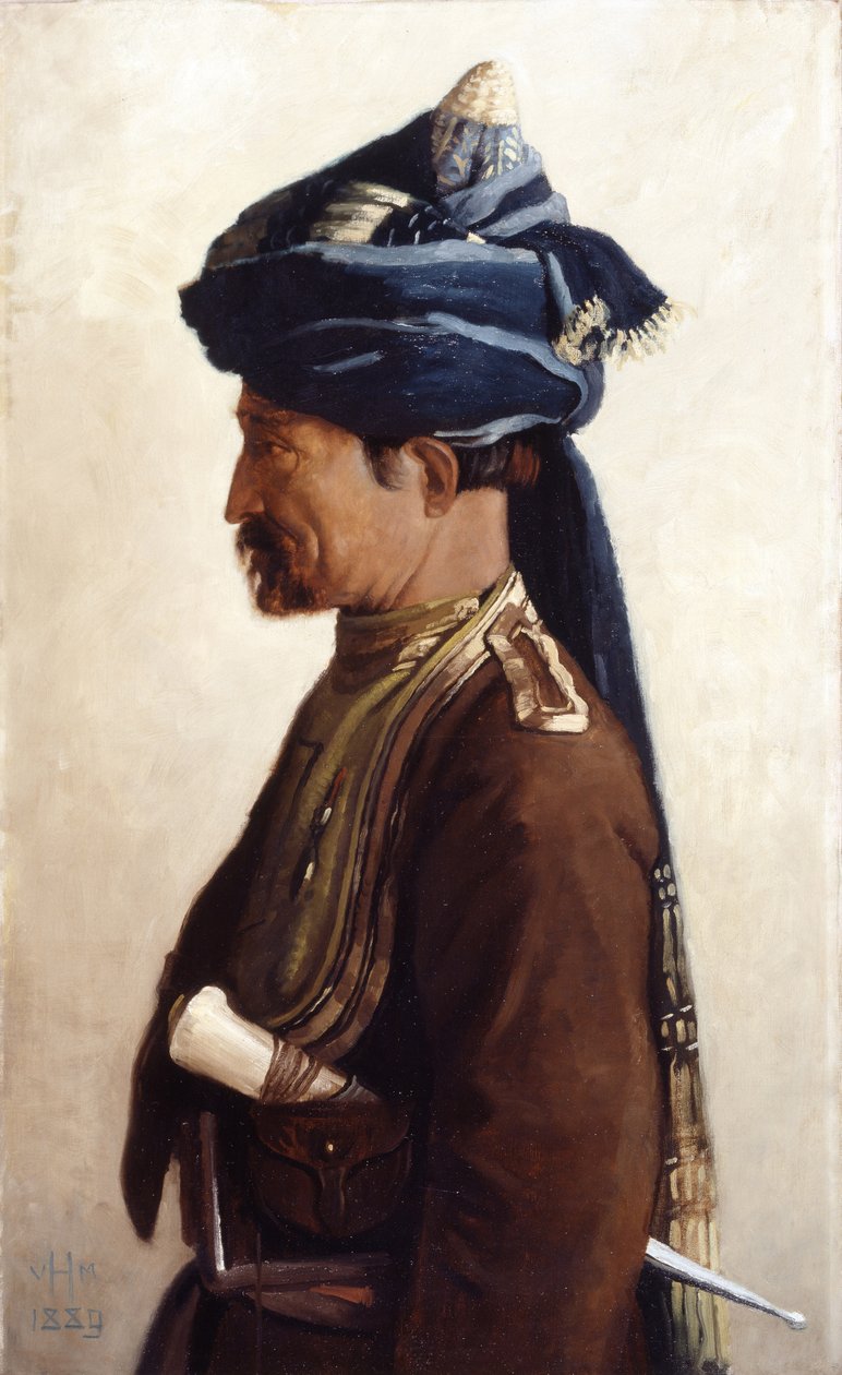 Mohamed, en Jemadar fra det femte bengalske kavaleriet, 1889 av Vereker Monteith Hamilton