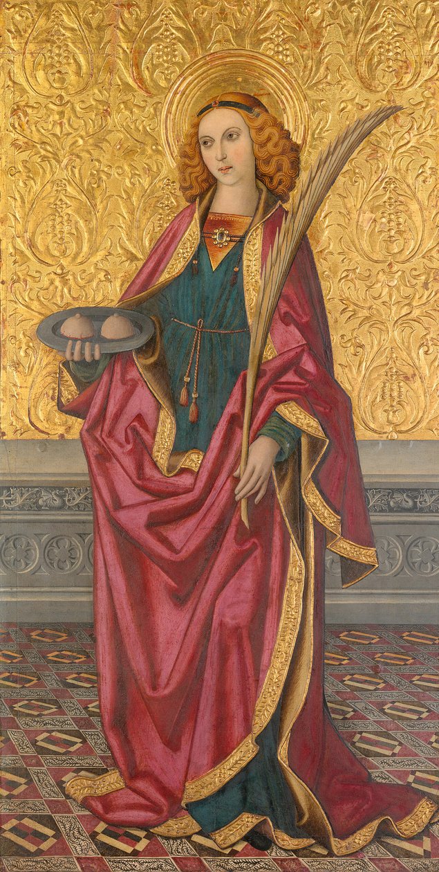 Saint Agatha, ca 1500 av Vergós Workshop