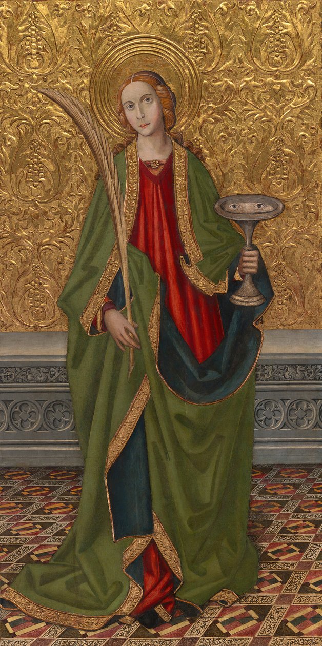 Saint Lucy, ca 1500 av Vergós Workshop