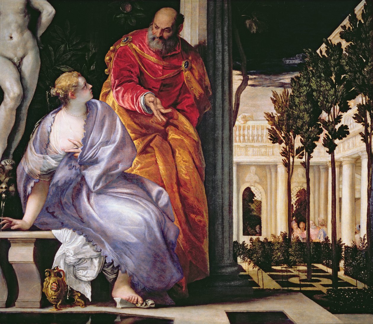 Bathsheba Bading, ca. 1575 av Paolo Veronese