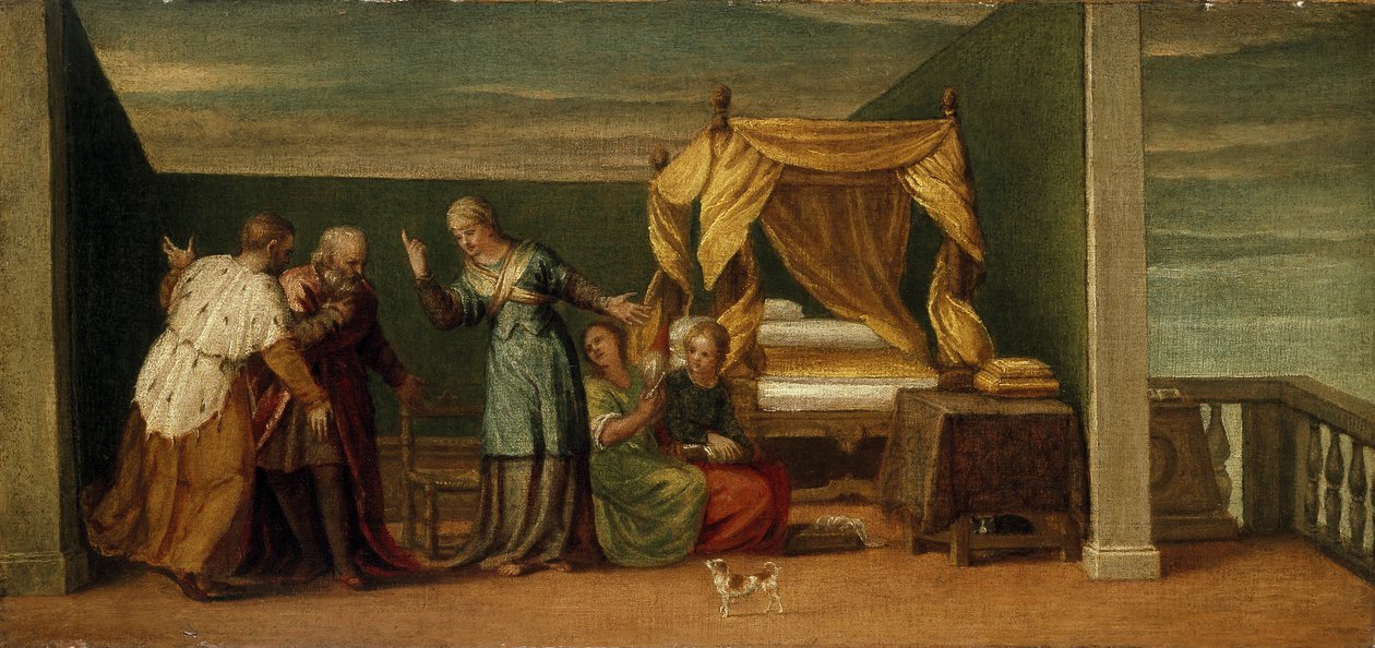 Judith mottar de gamle fra Bethulia, 1500-tallet av Paolo Veronese