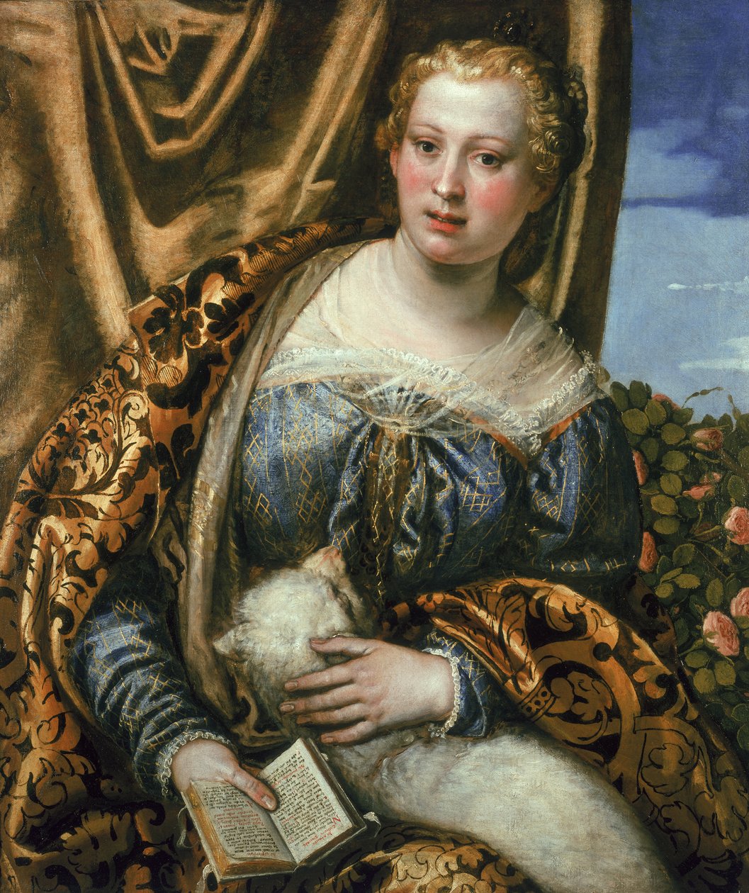 Lady eller St. Agnes av Paolo Veronese