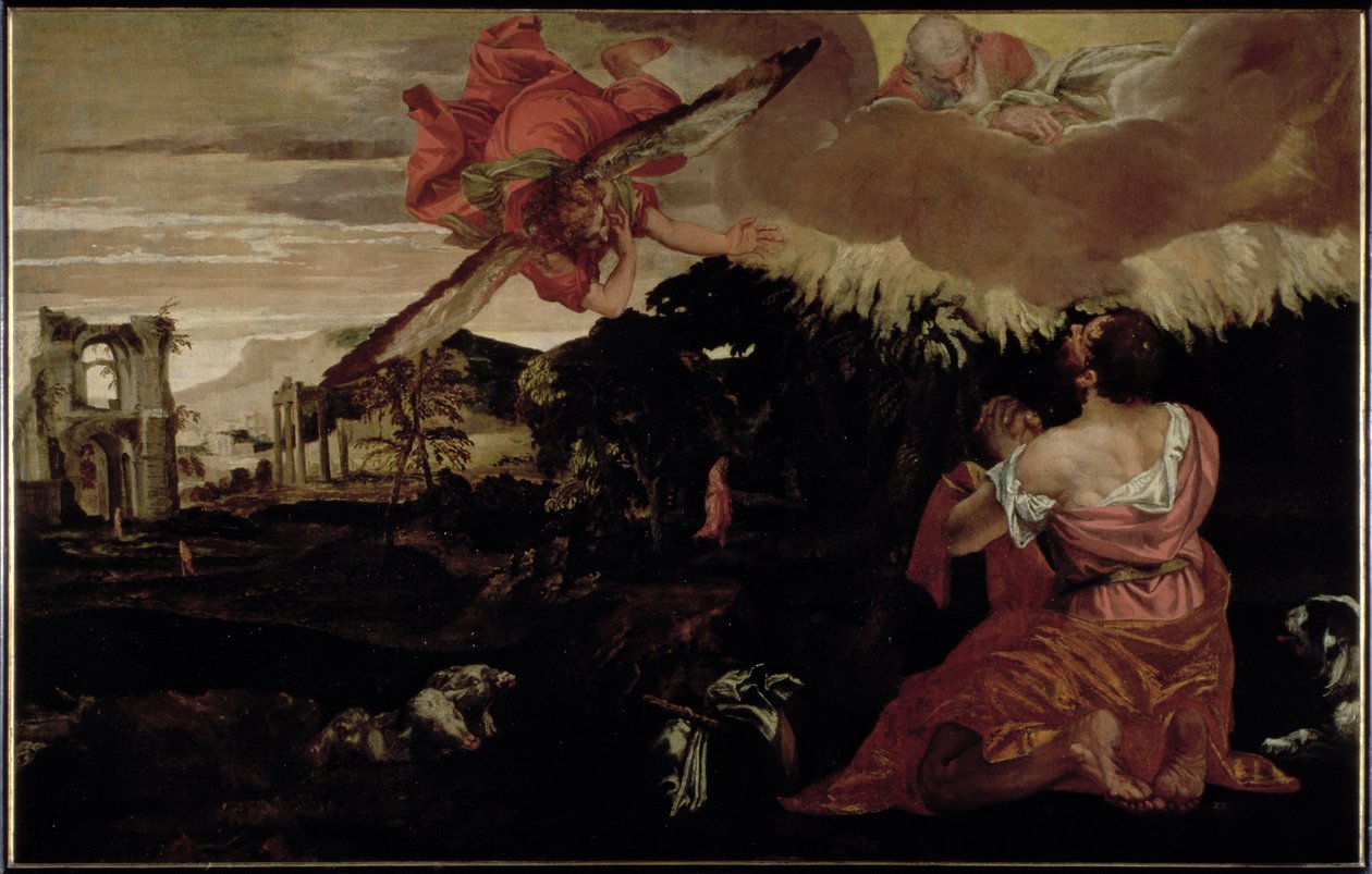 Moses og den brennende busken av Paolo Veronese