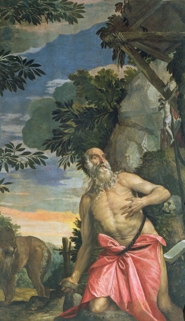 St. Hieronymus i bot av Paolo Veronese