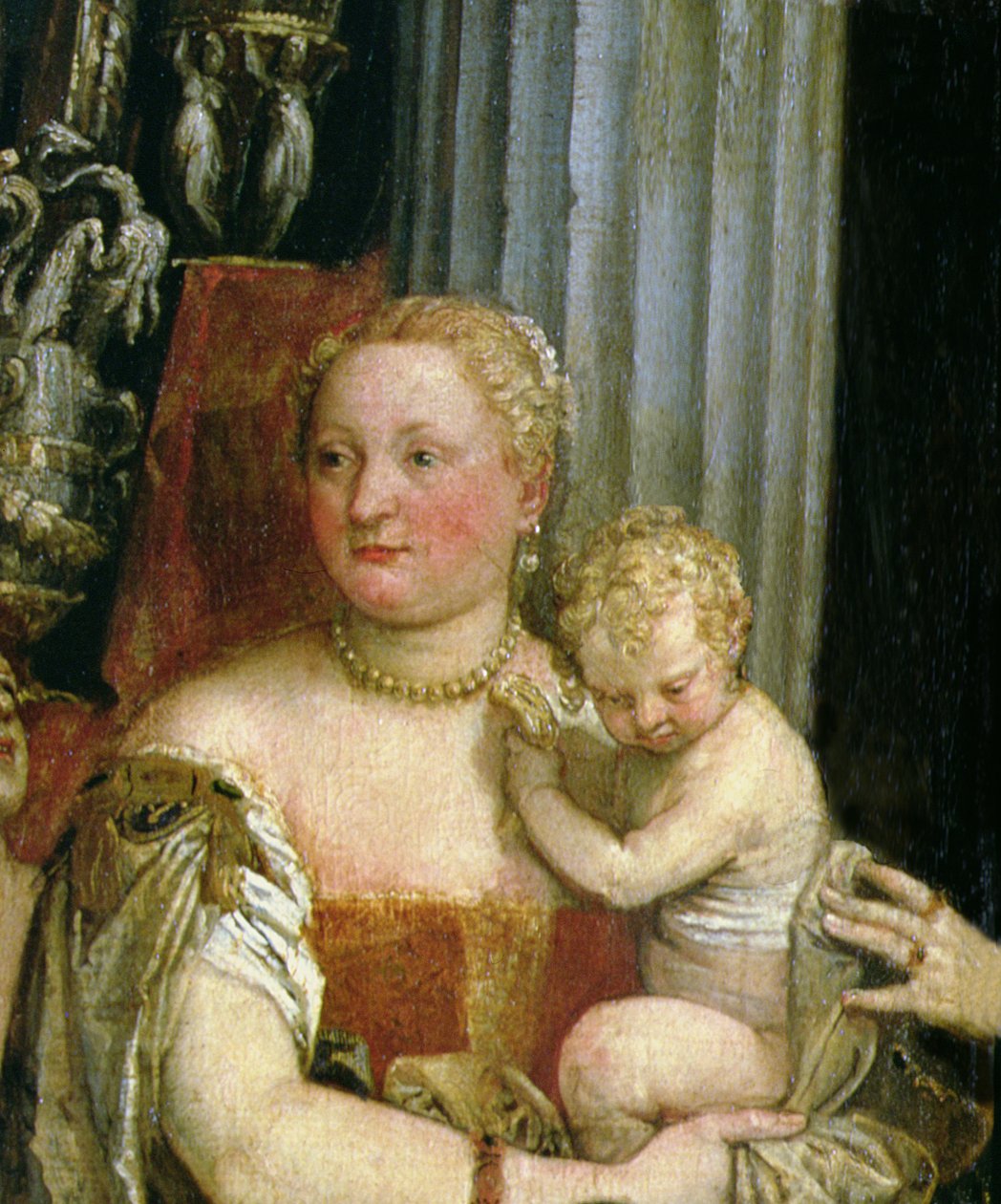 Nattverd på Emmaus olje på lerret endret detalj av 108514 av Paolo Veronese