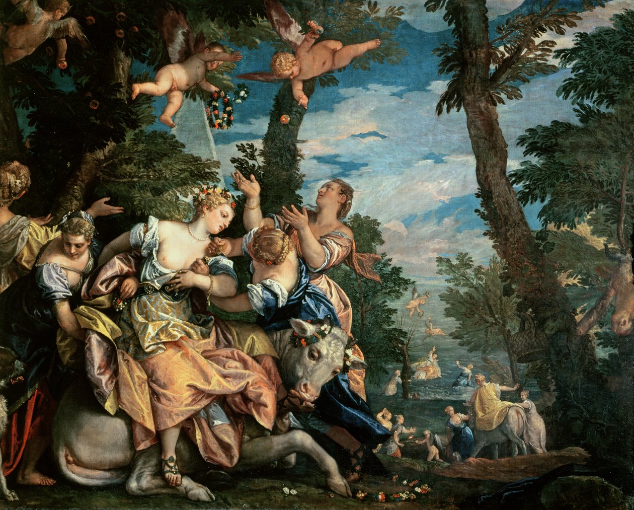 Voldtekten av Europa av Paolo Veronese