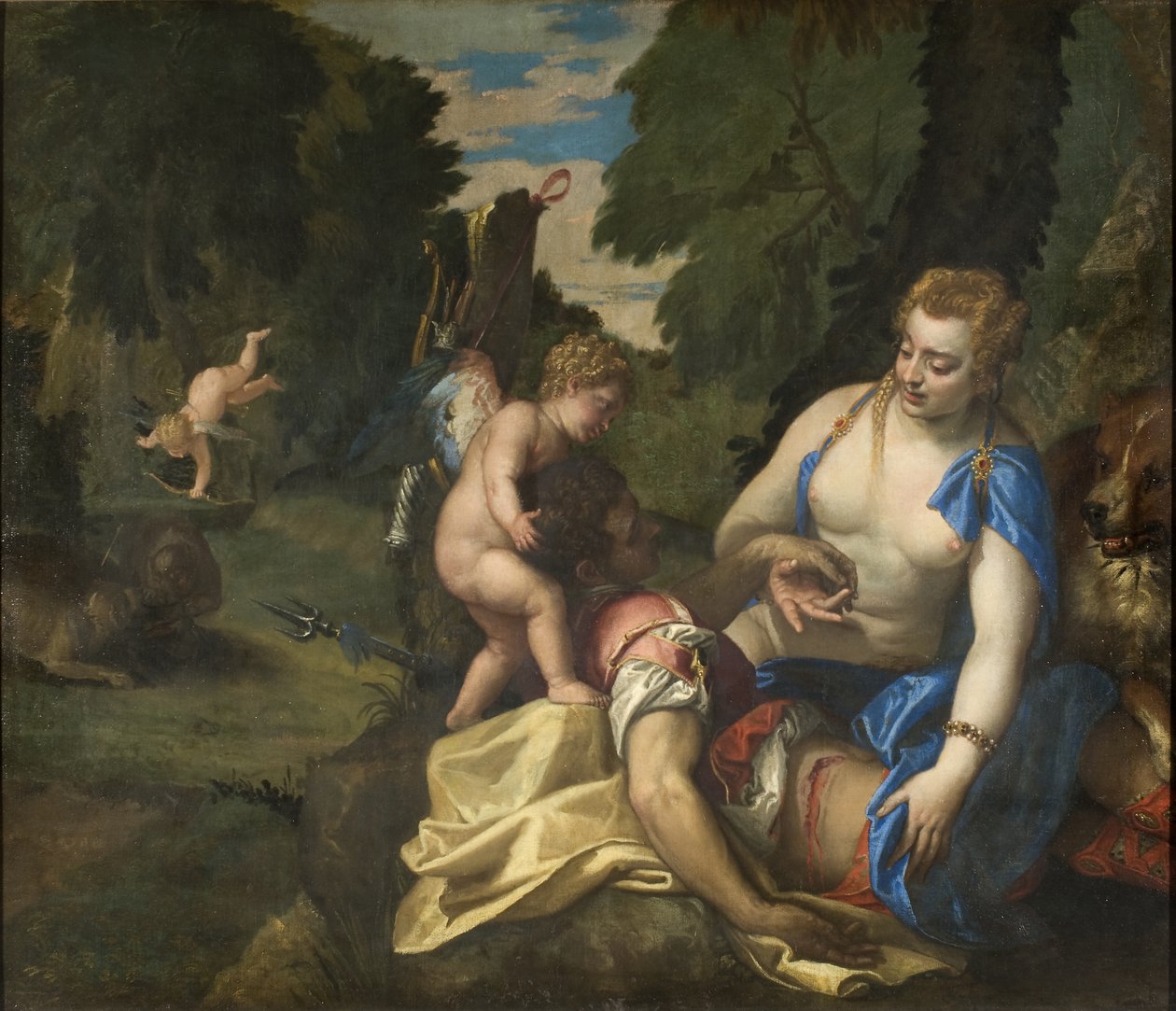 Venus sørgende Adonis av Paolo Veronese