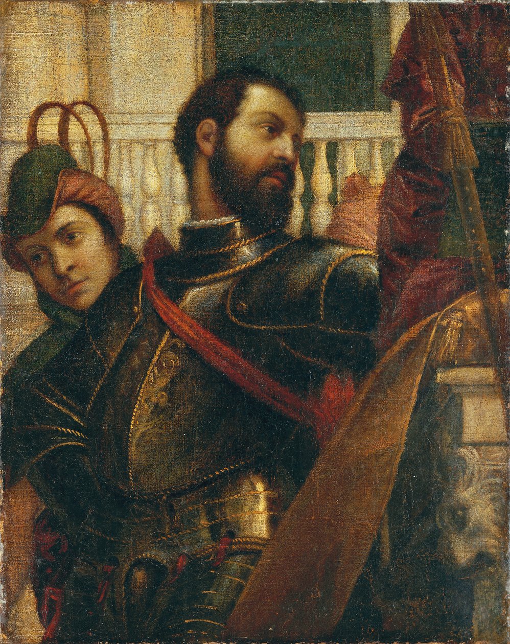 En ridder og hans side: et fragment av Veronese