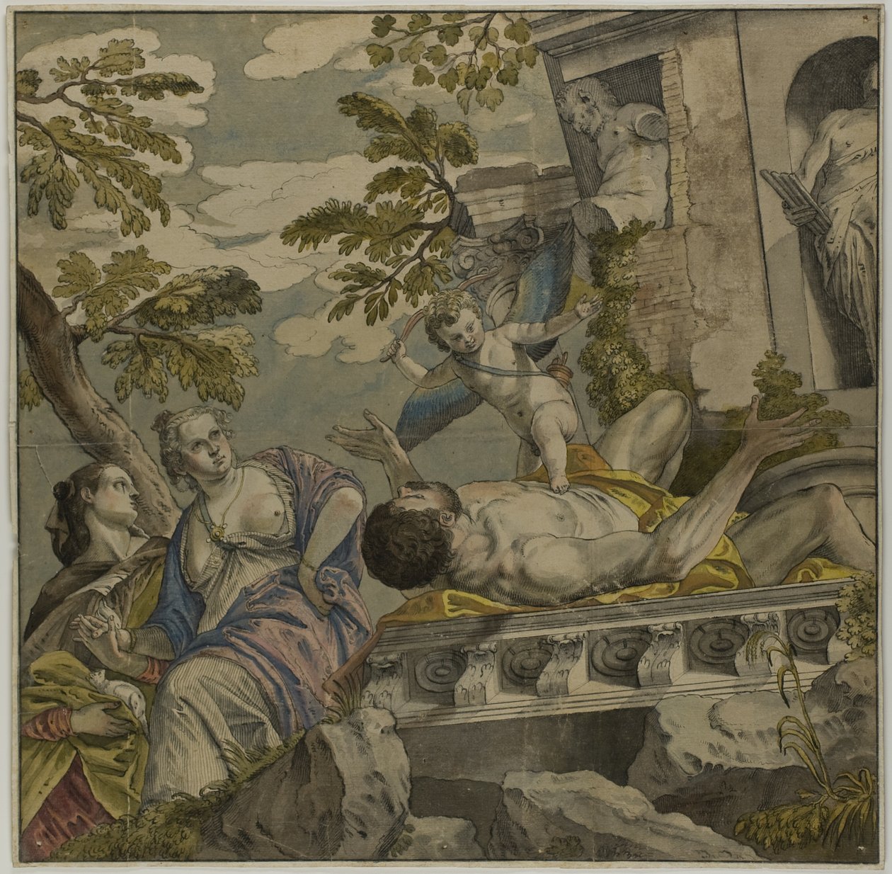Allegory of Love: Hån av Veronese