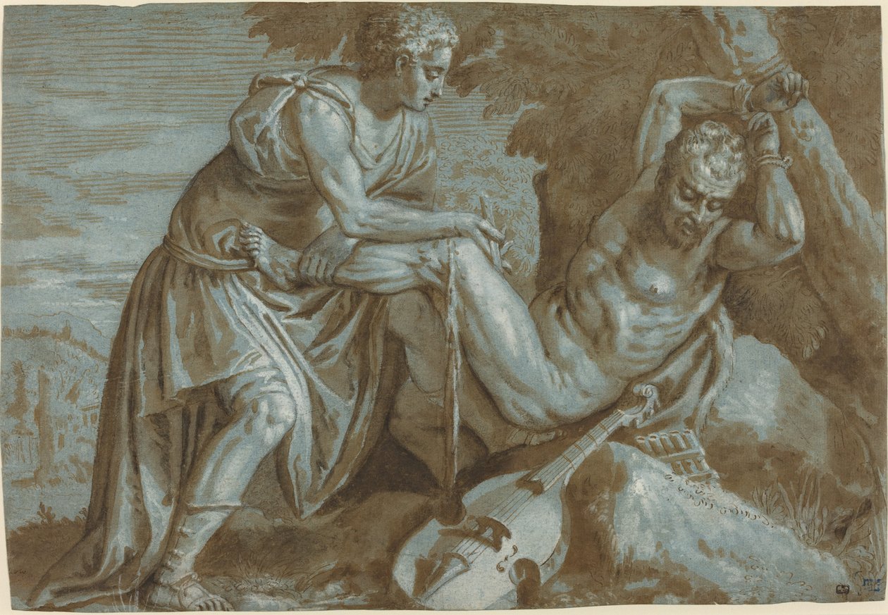 Apollo og Marsyas av Veronese