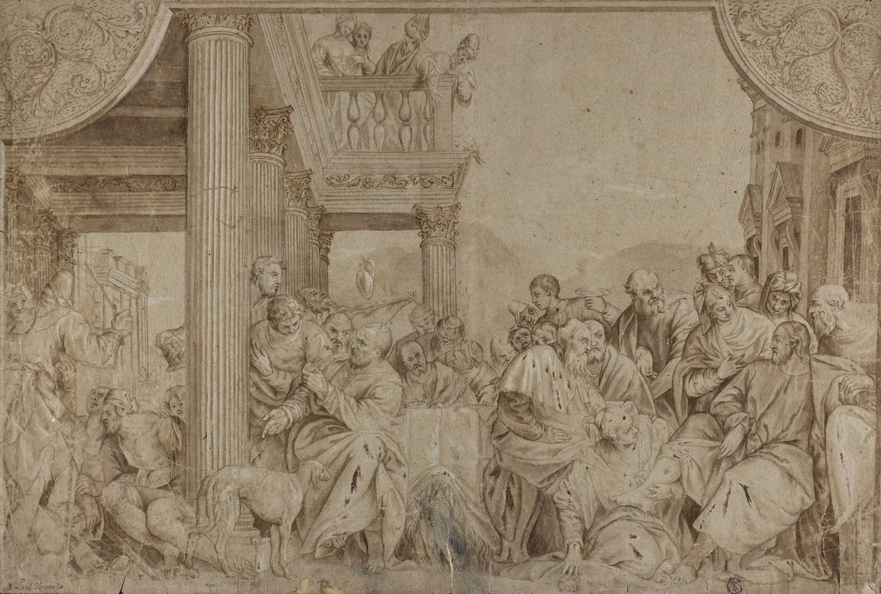 Kristus i huset til Simon, sent på 1600-tallet - begynnelsen av 1700-tallet av Veronese