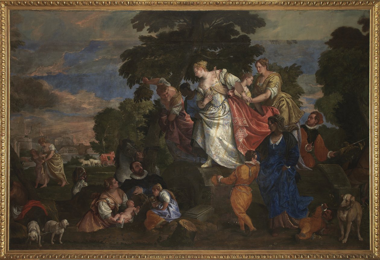 Moses reddet fra vannet, 1582-83 av Veronese