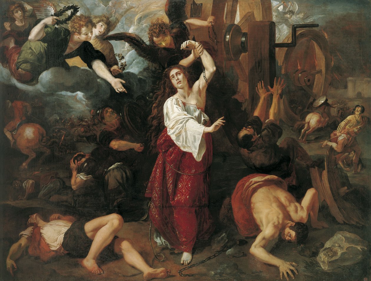 Martyrdømet til St. Catherine av Alexandria av Vicent Castelló